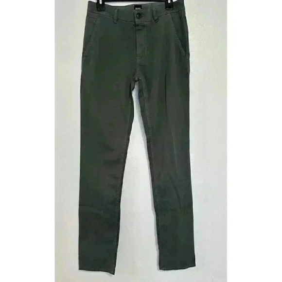 Hugo Boss Delaware Slim-Fit Stretch-Denim Jeans Green Size 29-34‎ - Picture 2 of 8